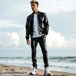 Lack Skinny Hose Vinyl Gloss Wetlook Patent Pant - Bild 1 von 6