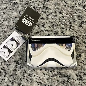 Portafoglio Loungefly Star Wars Stormtrooper lenticolare cosplay con cerniera rotonda #e - Foto 1 di 11