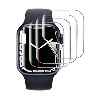 4 Pack PET Solft Full Cover Screen Protector Film For Apple Watch Series 8 7 6 5 - Picture 1 of 4