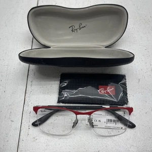 Ray Ban Matte Red Ferrari On Silver Active Lifestyle Glasses Mens 54-18-145 - Picture 1 of 10