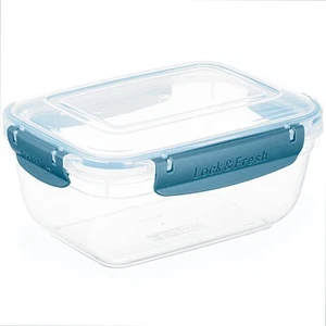 Plastic Food Storage Container with Airtight Lid for Kitchen,- 6 Cups, 48 Oz,... - Picture 1 of 7