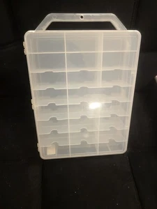 Hot Wheels ~ Matchbox ~ etc. transparenter doppelseitiger 48er Autokoffer mit Tragegriff / 1:64 - Bild 1 von 4