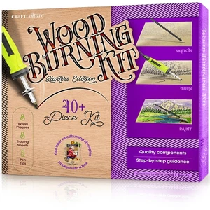 Beginners Wood Burning Kit for Kids and Teenage Boys & Girls Gifts for Boy or... - Foto 1 di 9