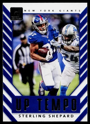 2017 Donruss Sterling Shepard Up Tempo #6 New York Giants FOOTBALL - Image 1 of 2