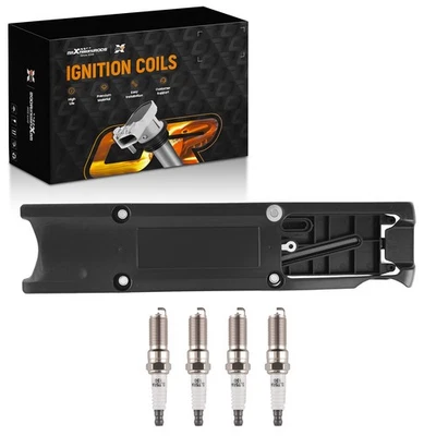 Ignition Coil & 4pcs Spark Plugs for Saturn LS LS1 L100 L200 L300 2.2L GN10113 - Image 1 of 4