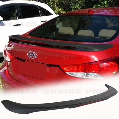Alerón estilo fábrica negro mate para Hyundai Elantra 2011-2016 sedán con LED Foto 1 de 4