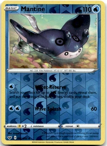 Mantine 052/202 Holograma Inverso SWSH01: Juego Base Espada y Escudo Tarjeta Pokémon Casi Nuevo - Imagen 1 de 1