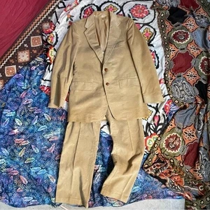 Vintage Levi's Menswear Braun Cord Blazer & Hosenanzug Größe 38R 32/29 Unisex - Bild 1 von 13