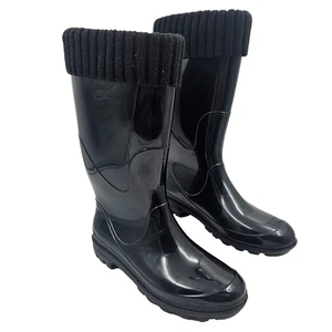 Kamik Kelly wasserdichte Damen-Regenstiefel schwarz Fleece gefüttert US-Größe 6 wadenlang - Bild 1 von 20