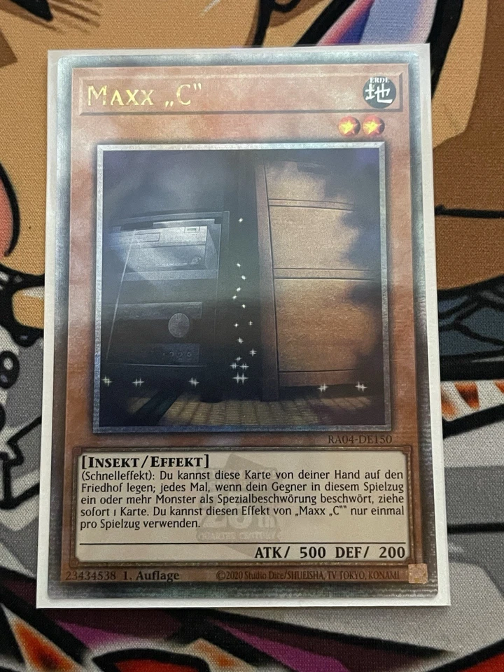 Yu-Gi-Oh! Maxx "C" Quarter Century Secret Rare RA04-DE150 GERMAN NM - Image 1 of 1