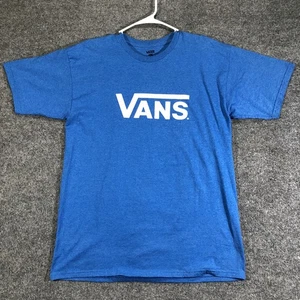 Vans T-Shirt Herren L Large Blau Baumwolle Rundhals Classic Logo - Bild 1 von 3