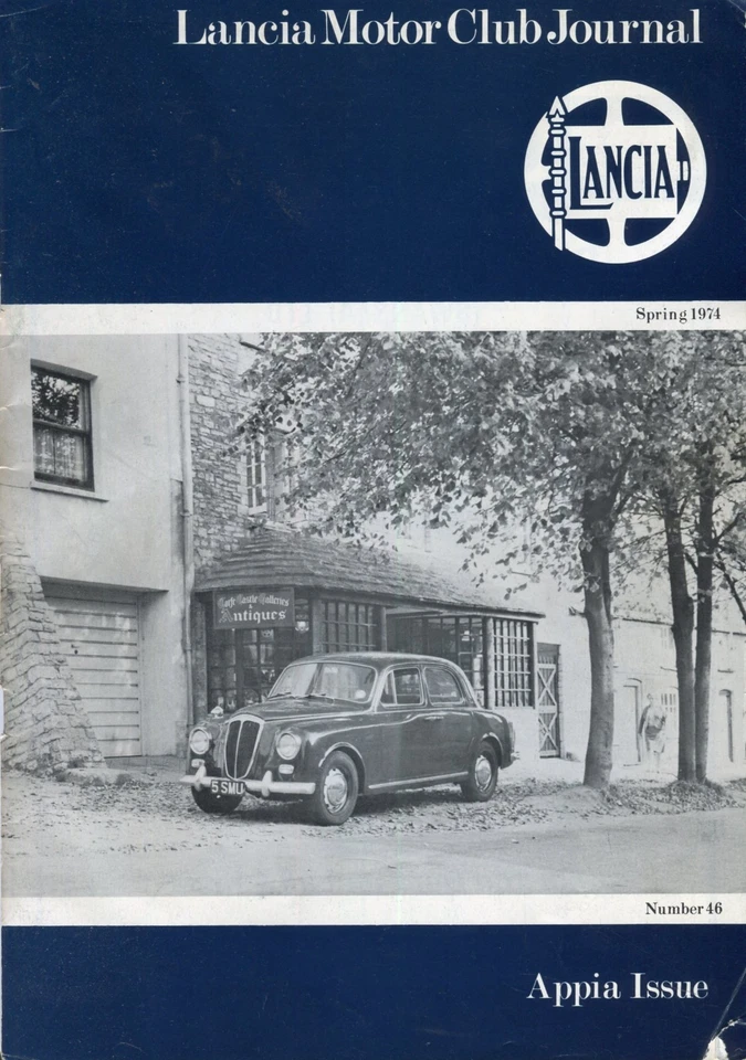 Lancia Appia edición especial - Lancia Motor Club Journal 1974 Foto 1 de 1