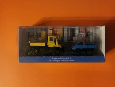 Wiking Werbemodell Unimog Museum 2015, Zweiwege Einsatz - Bild 1 von 3