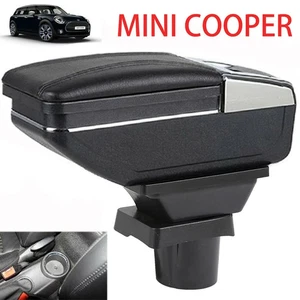 Armrest Console Storage Box For MINI COOPER COUPE Cup Holder Ashtray Arm Rest - Foto 1 di 11