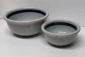 Dansk BLT Azul Verdura Cuenco 8 3/4" y 6 1/2" Cuenco Niels Refsgaard Japón - Imagen 1 de 5
