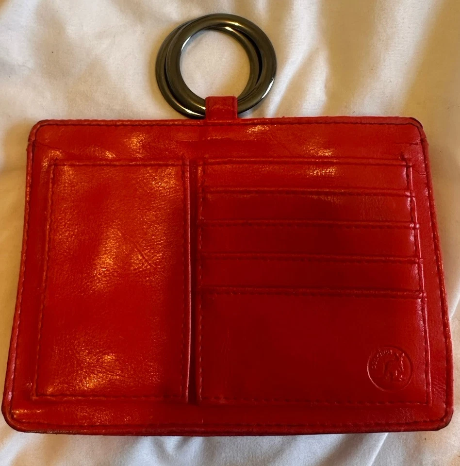 Cartera organizadora de cuero sintético Pouchee cartera de cuero vegano, conjunto de dos rojos y marrones Foto 1 de 4