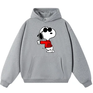 Snoopy Joe cooler Hoodie Cartoon Grafik Retro Streetwear Design Unisex Sweatshirt - Bild 1 von 18
