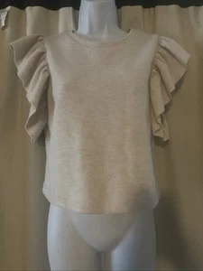 Zara Bluse Oberteil Damen Größe M Rüschenärmel - Bild 1 von 2