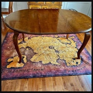 The Empire Of Tamriel, Retro Map Rug, Map Rugs Fantastic Rug, Popular Rug, Magic - Picture 1 of 14
