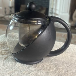 Glass Tea Pot Coffee Pot w/ Removable Stainless Steel Filter,750 ml (3 Cups) - Picture 1 of 13