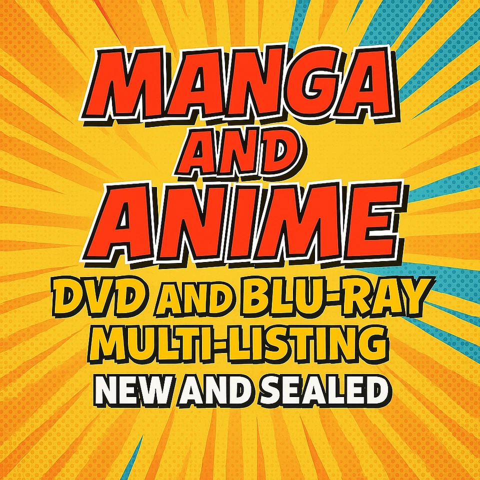 New and Sealed Region 2 UK Manga/Anime DVD's and Blu-Ray's MULTI-LISTING - Image 1 of 1