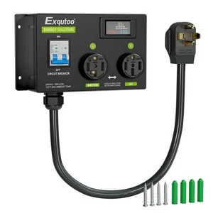 Exqutoo NEMA 14-30 bis 14-50 Trockner EV Splitter 24A Auto Switch Schnellladung - Bild 1 von 2