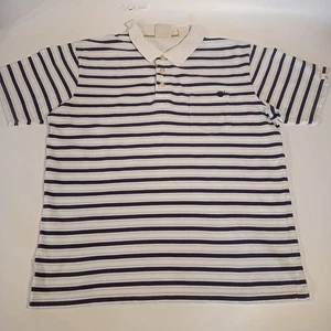 Timberland Polo Shirt Size XXL Mens Blue & White Striped Collared with Pocket - Picture 1 of 15