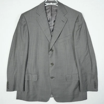 Ermenegildo Zegna Trofeo Blazer 42R Gray Check Wool Italy Made Sport Coat Jacket - Image 1 of 4