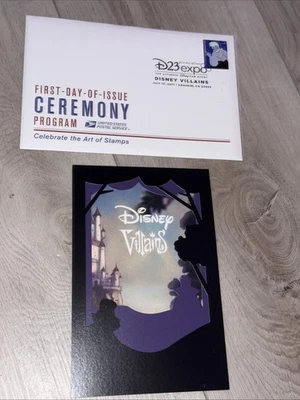 Disney Villains US Postage Promo D23 Expo First Day Issue Ursula Stamp Envelope - Image 1 of 4