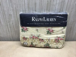 Ralph Lauren Sophie Floral Yellow T200 Twin Flat Sheet - Bild 1 von 6