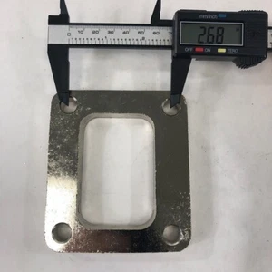 Brida de 4 pernos para entrada/salida Turbo T4 GT45, hecha de acero dulce - Imagen 1 de 9