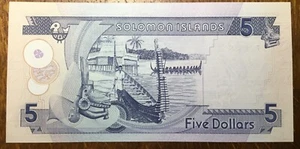 ÎLES SALOMON BILLET DE 5 DOLLAR 2006 NEUF (BILL 34) UNC !!! - Picture 1 of 4
