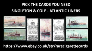 SINGLETON & COLE - ATLANTIC LINERS - PICK THE CARDS YOU NEED - Foto 1 di 63