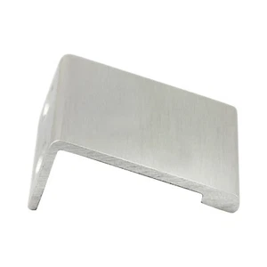 Rok 31/32" Finger Edge Pull Brushed Stainless Steel Door Drawer Cabinet Handle - Picture 1 of 7