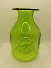 Rare vase bouteille en cristal vert Dartington MCM 7" de haut