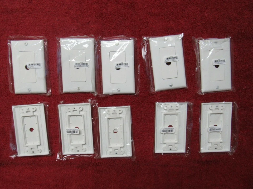 (10) Inserto decorativo de placa de pared blanca - velocidad del ventilador, atenuador, volumen de coincidencia de impedancia   Foto 1 de 4