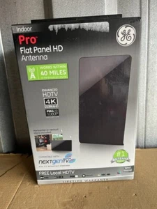 GE PRO Flat Panel HD Indoor Antenna - Free Local HDTV 4K UltraHD Full 1080P NEW! - Picture 1 of 5