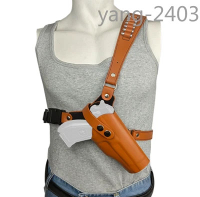 New Tactical Holster Outdoor Cowhide Chest Bag Fast Pull Out Competition - Image 1 of 4