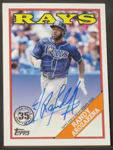 Randy Arozarena 2023 Topps 1988 Style Autograph Tampa Bay Rays Auto #88BA-RAR - Picture 1 of 2