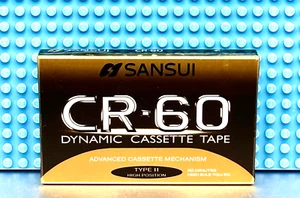 SANSUI CR 60 1997 EUROPA TIPO II CINTA DE CASETE EN BLANCO (1) (SELLADA) - Imagen 1 de 3