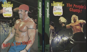 Buff Bagwell & Diamond Dallas Page REALMENTE FIRMADO Mag Pinup Foto Certificado de Autenticidad Lucha Libre - Imagen 1 de 4