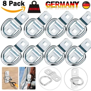 8Stück Zurrbügel Anhänger Zurrösen 800kg Zurrmulde Zurrhaken Ladungssicherung DE - Bild 1 von 14