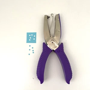 McGill 1/8" Circle Hand Paper Punch 2" Reach Cushion Handles Confetti Catcher - Picture 1 of 5
