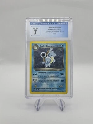 Dark Blastoise Holo - CGC 7 Near Mint - 2002 Pokémon Legendary Collection 4/110 - Image 1 of 3
