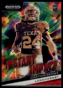 2024 Panini Prizm Draft Picks  Instant Impact Jonathon Brooks  Red Ice Prizm - Picture 1 of 2