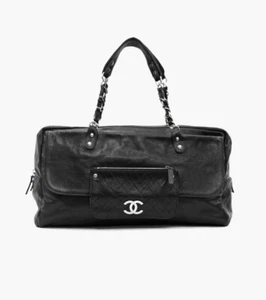Chanel Dark Brown Caviar Silver Market Boston tote Bag No. 11 - Picture 1 of 7