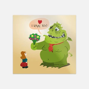 Calcomanía de vinilo Scary Monster I Love You - Imagen 1 de 1