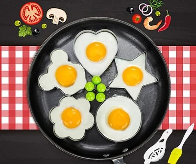 Cooking Kitchen Tools Stainless Steel Fried Egg Shaper Ring Pancake Mould Mold - Image 1 of 4
