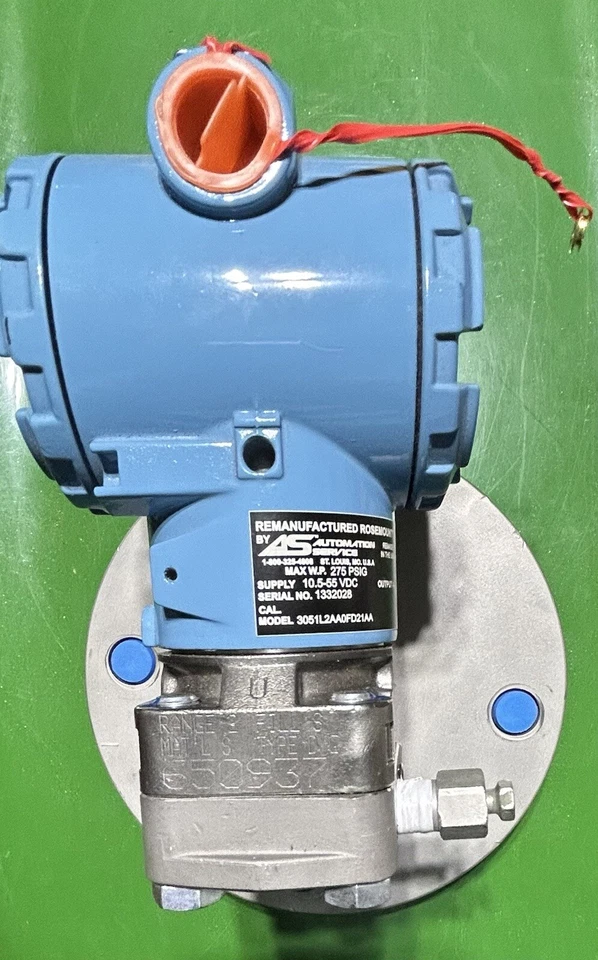 Termopar de servicio automático Rosemount 3051L2AADFD21AA 1829020, RTD’s, con brida SS Foto 1 de 4