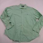 Polo Ralph Lauren Shirt Mens XL Long Sleeve Green 18 36/37 Classic Fit Pony